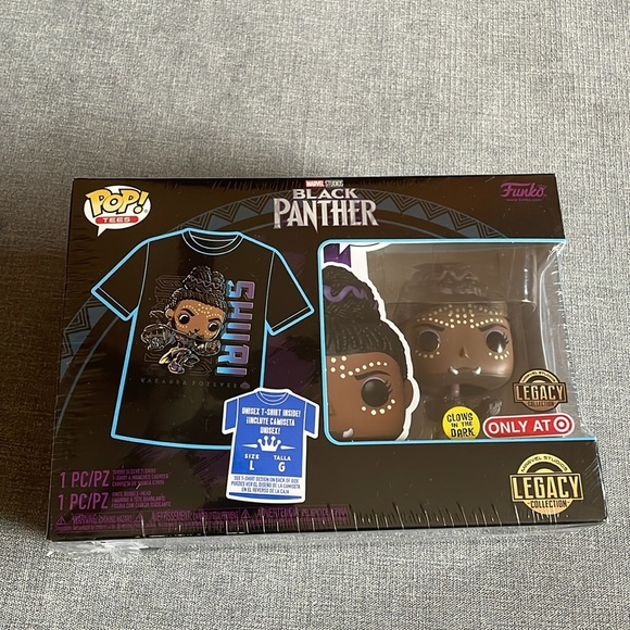Funko POP! Marvel Collector's Box: Black Panther - Shuri - T-Shirt & Bobble-head - Picture 6 of 10